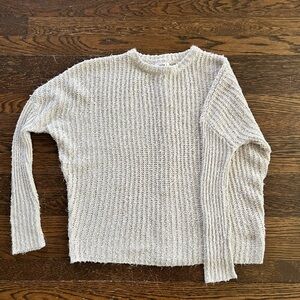 BB Dakota Ribbed Knit Sweater in Cream